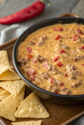 Cheesy Ground Beef Dip Party Recipe