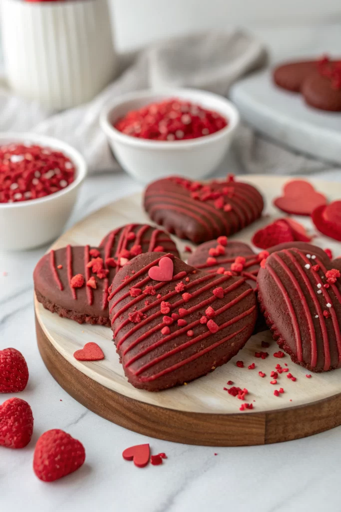 Crisp and Buttery Danish Biscuits with Chocolate Dip