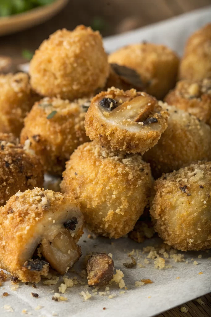 Crispy Fried Mushrooms with Cool Ranch Dip
