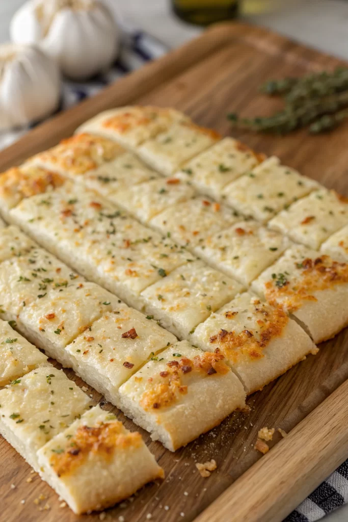 Easy Homemade Cheesy Breadsticks Recipe