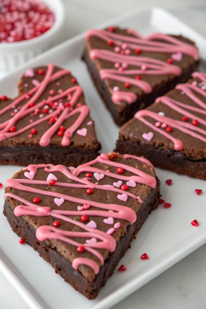 Heart Shaped Brownies Recipe
