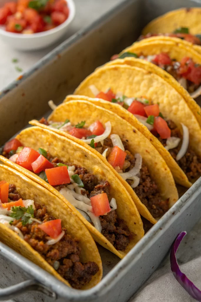 Oven-Baked Cheesy Tacos Recipe
