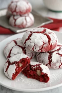 Red Velvet Crinkle Cookies Recipe