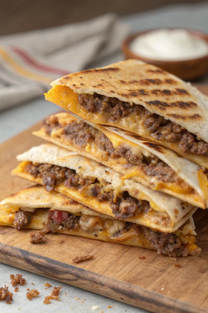 Smashburger Quesadillas Recipe