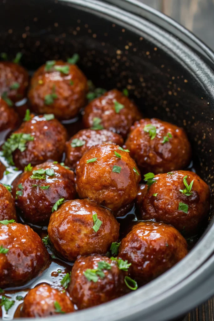 Tasty Slow Cooker Honey Garlic Meatballs Recipe