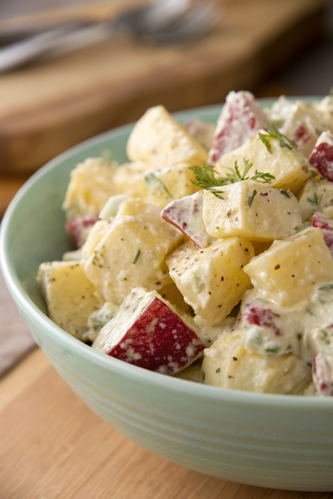 Healthier Red Skin Potato Salad
