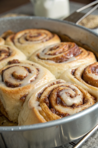 Apple Cinnamon Rolls with Brown Butter Maple Icing