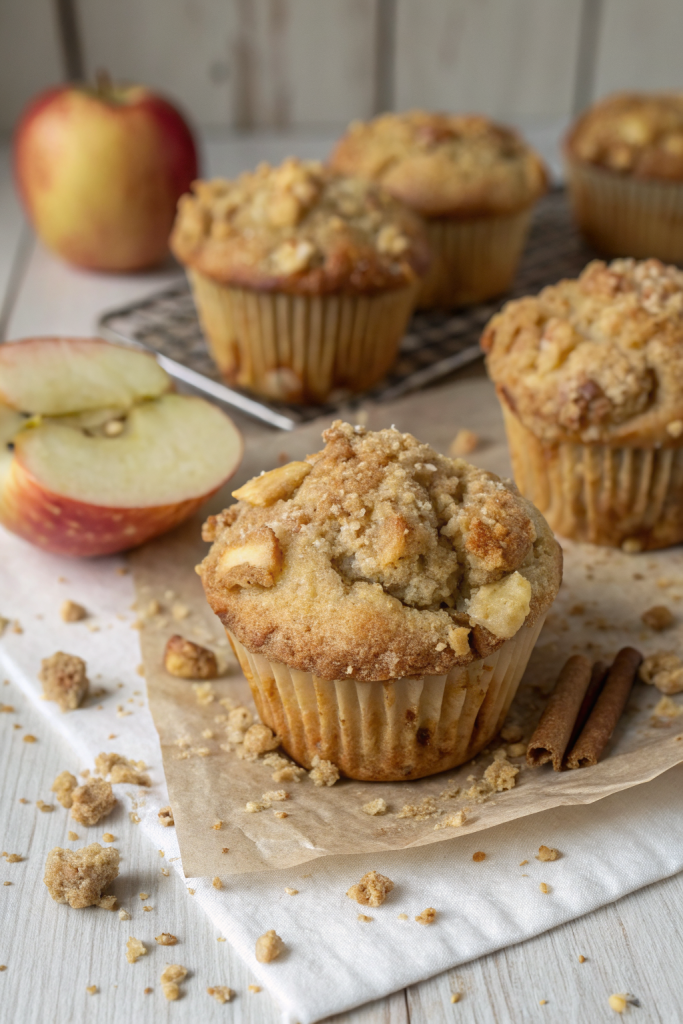 Apple Muffins with Crumb Topping