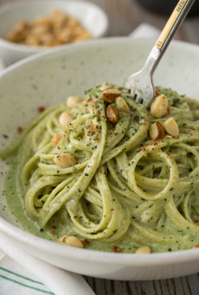 Avocado Pesto Zucchini Noodles Recipe