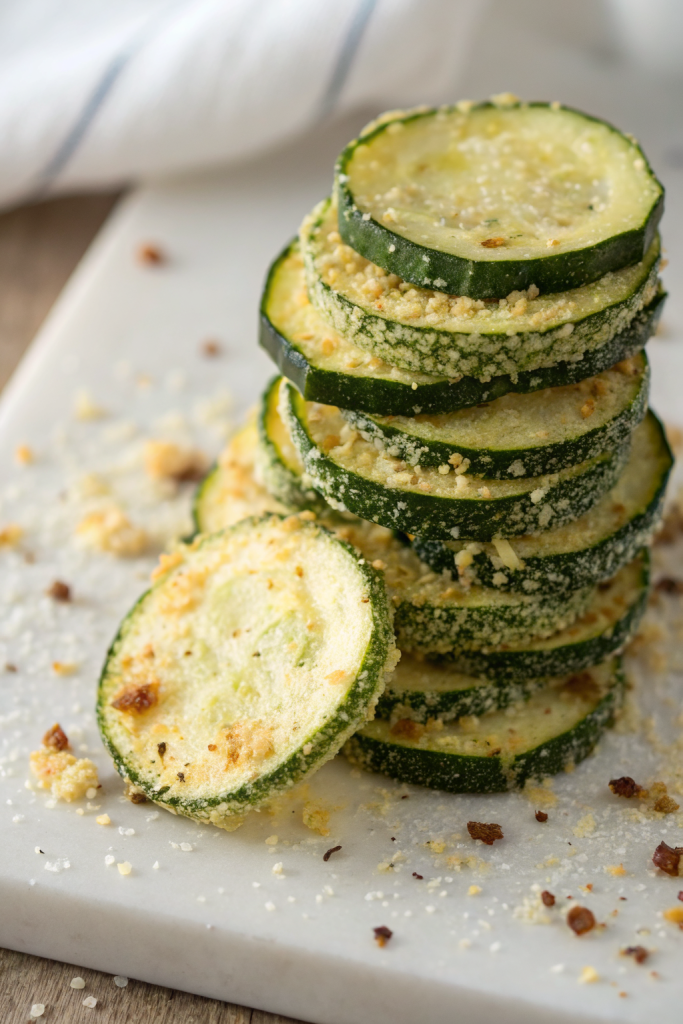 Baked Parmesan Zucchini Chips