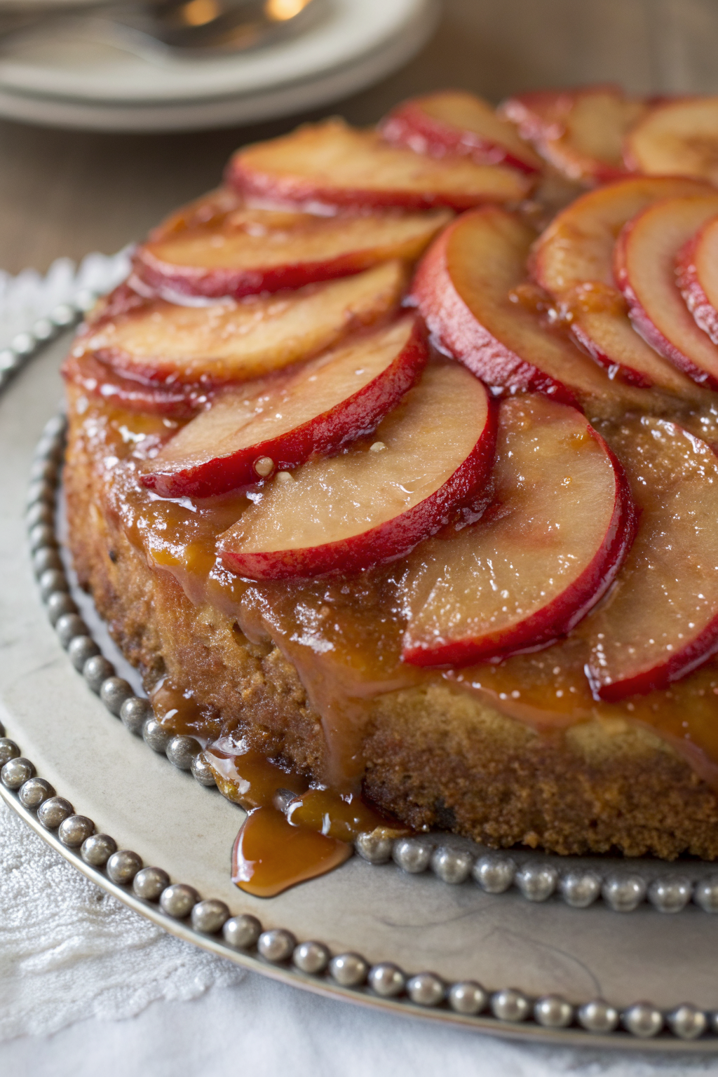 Caramel Apple Upside Down Cake Recipe