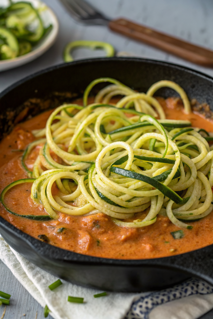 Creamy Tomato Sauce with Zoodles