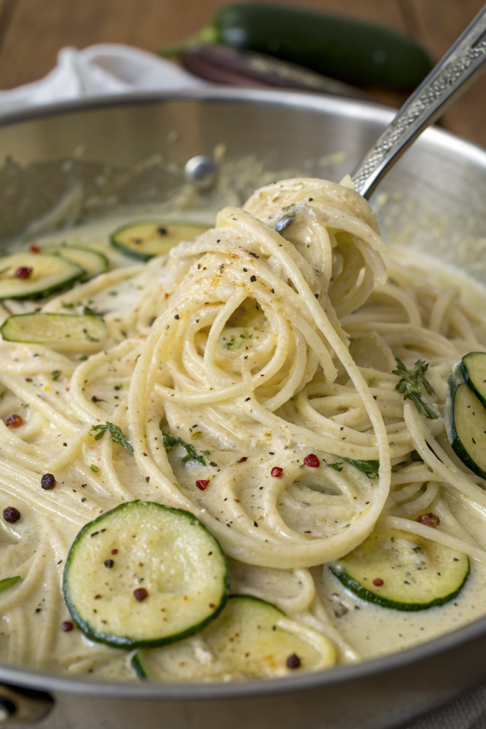 Creamy Zucchini Pasta Recipe