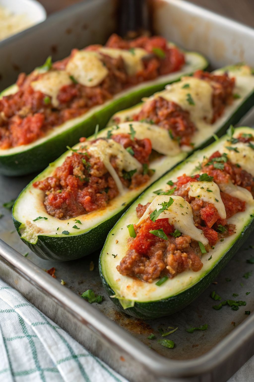 Easy Ground Beef Zucchini Boats Recipe