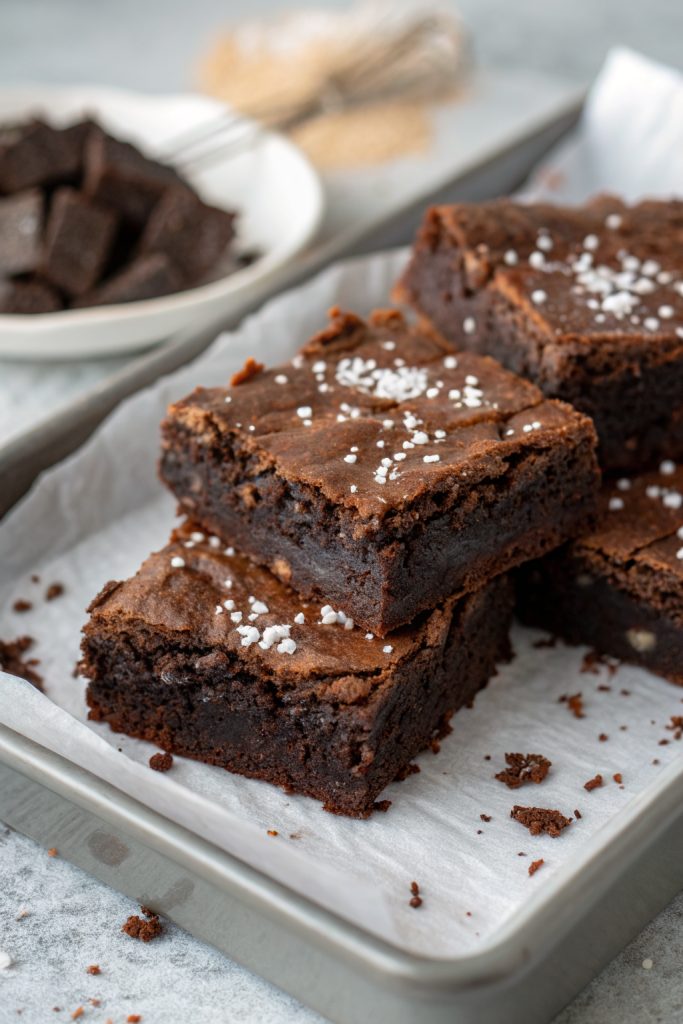 Fudgy Dark Chocolate Zucchini Brownies Recipe