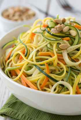 Garlic Lime Cashew Zoodles Recipe