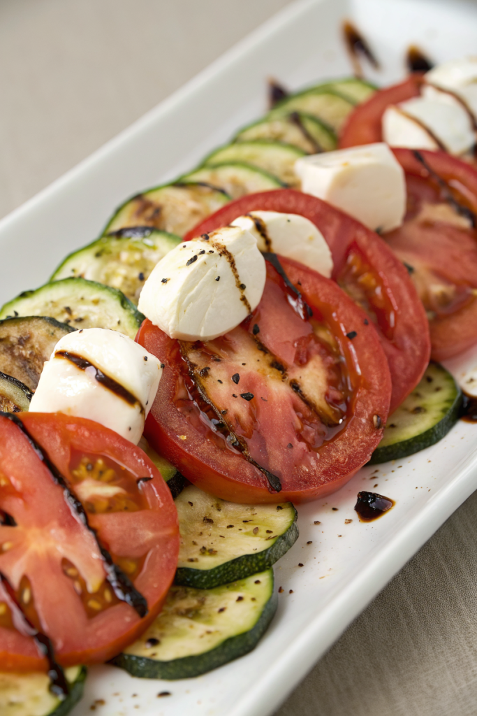 Grilled Zucchini Caprese Salad