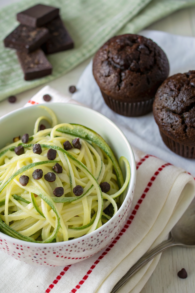 Healthy Moist Chocolate Zucchini Muffins Recipe