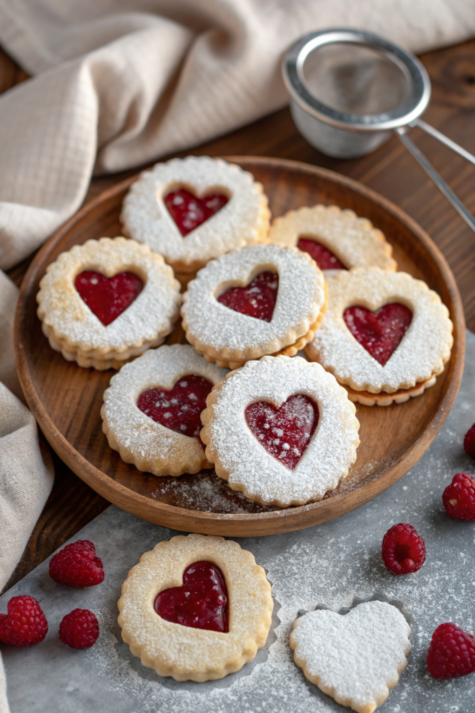 Heart Shaped Jam Cookies Recipe