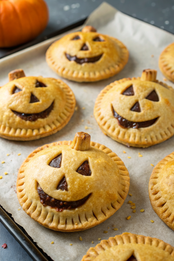 Pumpkin Shaped Mini Apple Pies Recipe