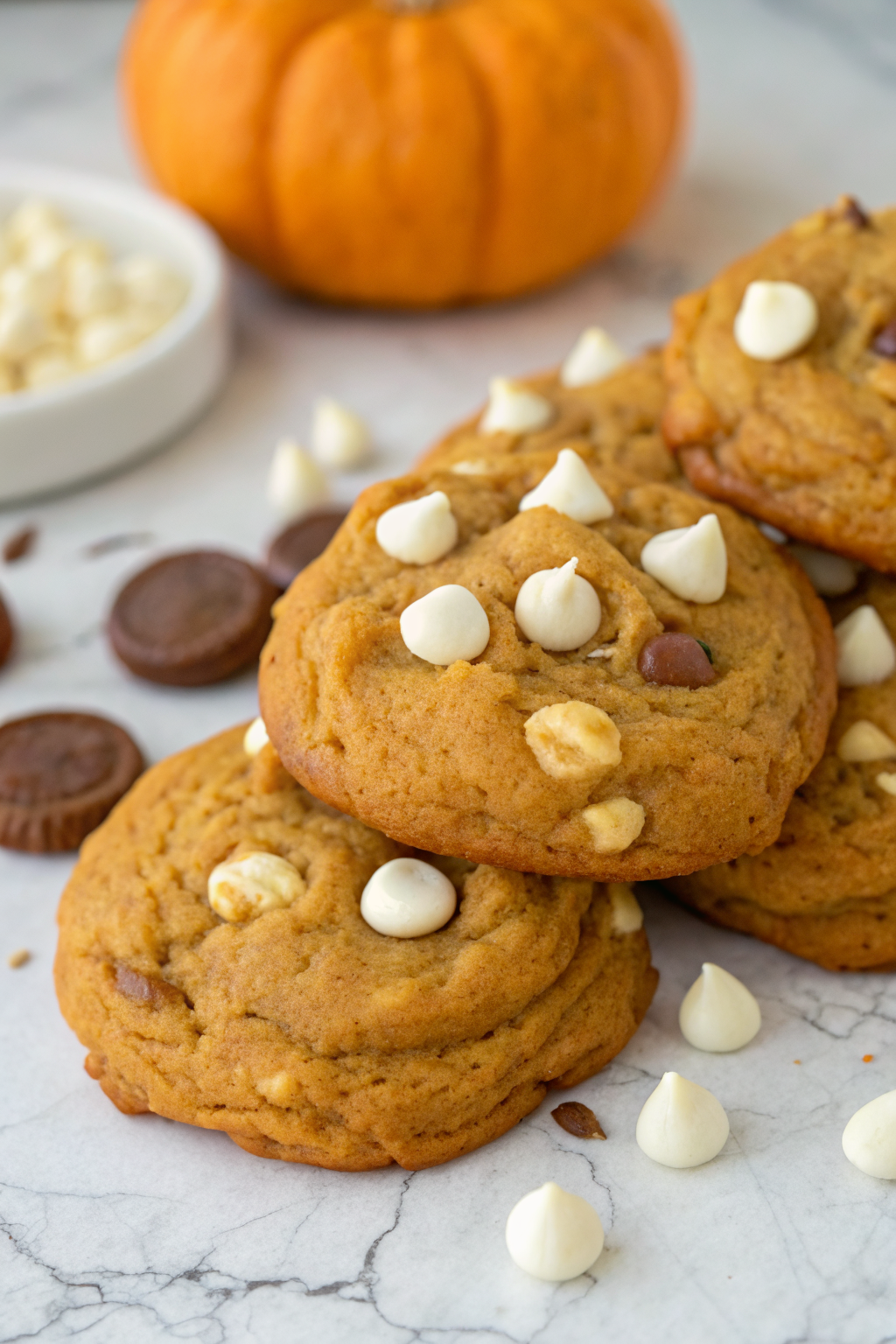 Pumpkin White Chocolate Chip Cookies Recipe