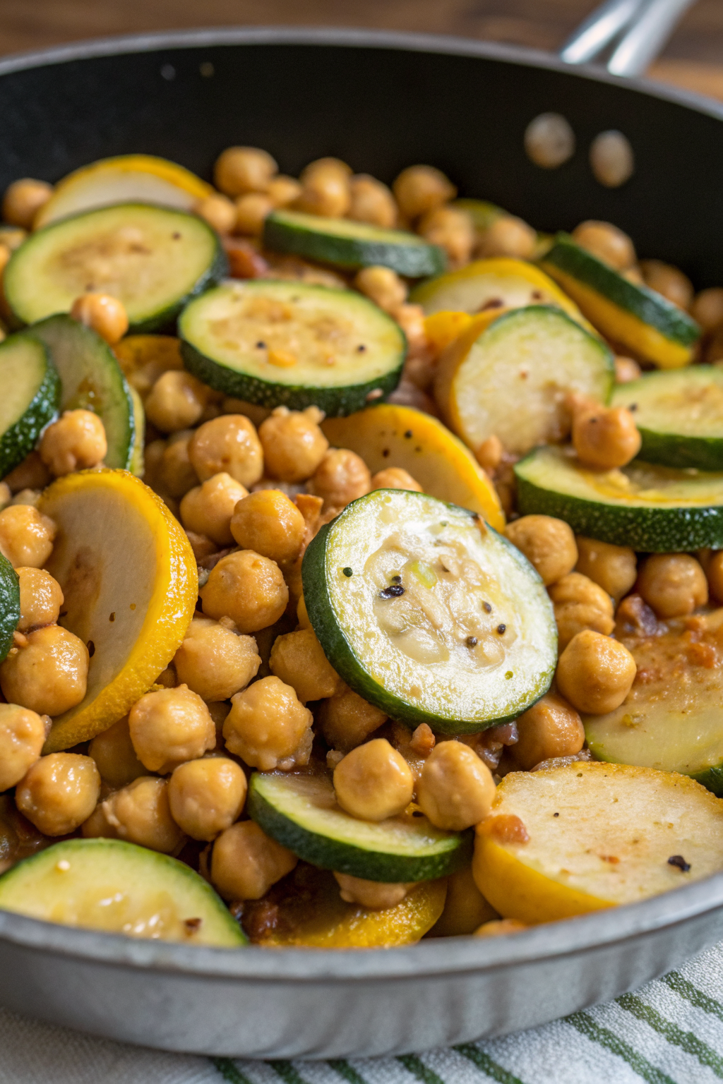 Quick Zucchini and Chickpea Skillet Recipe