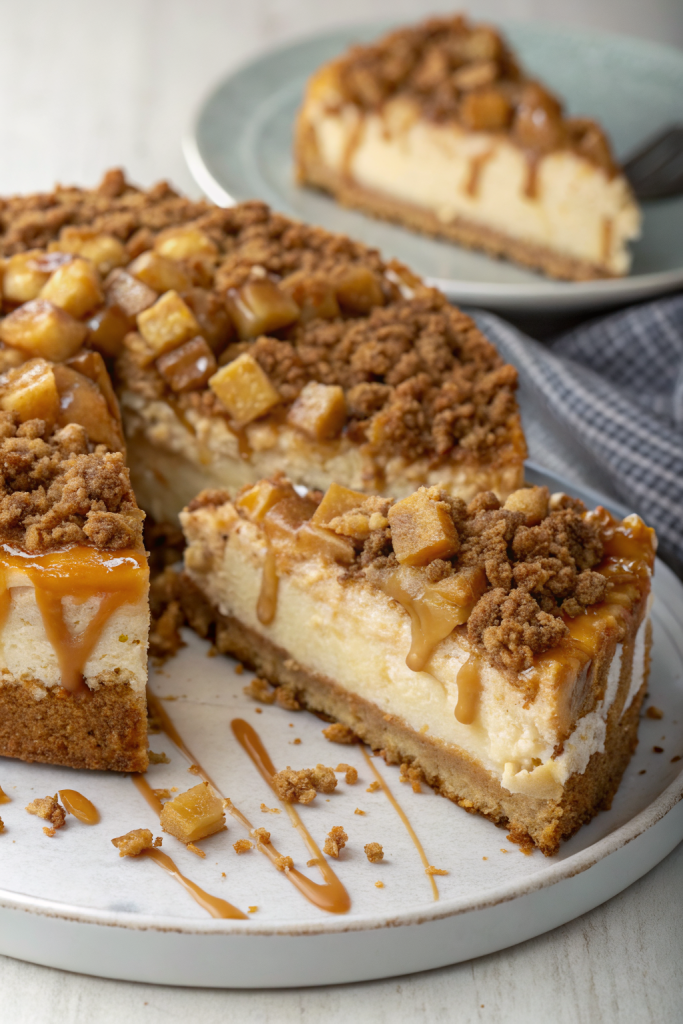 Salted Caramel Apple Pie Cheesecake Recipe