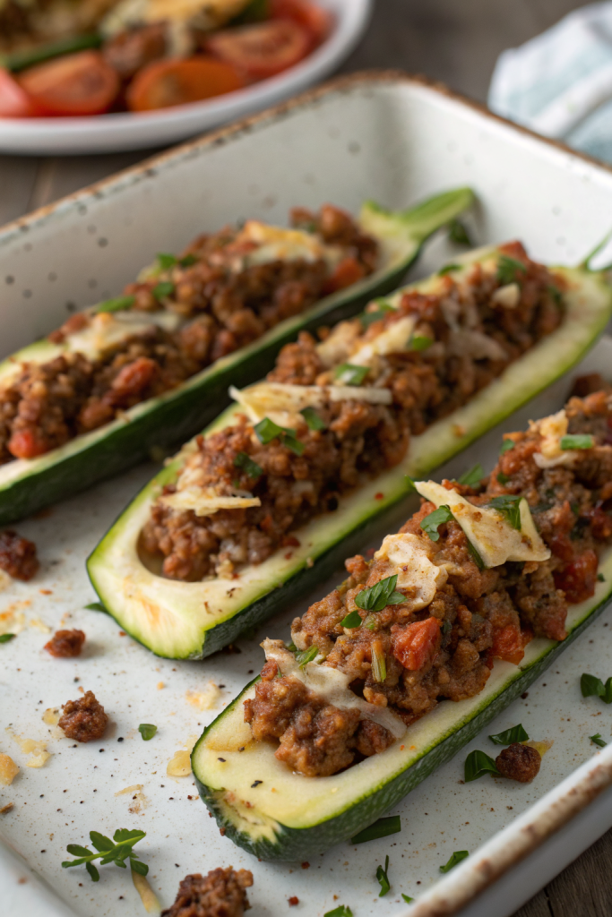Stuffed Zucchini Boats Recipe