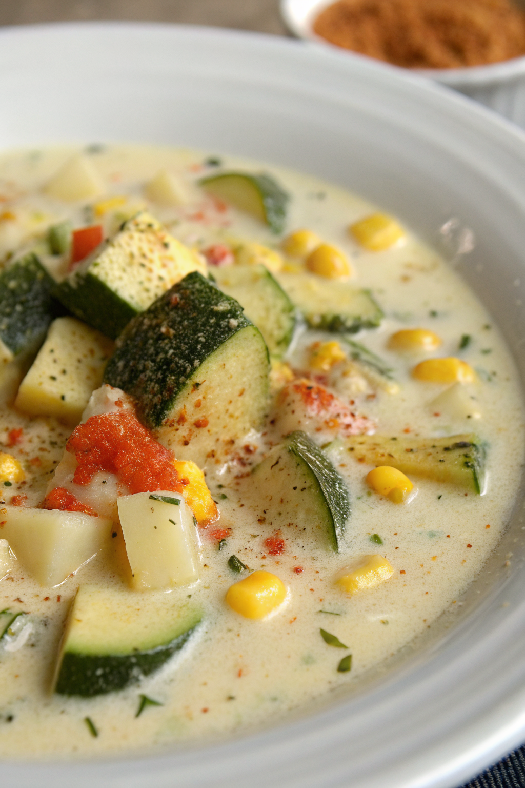 Summer Corn and Zucchini Chowder Recipe