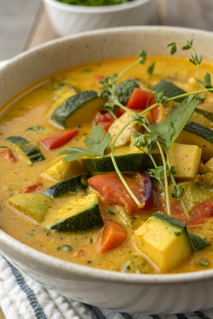 Summer Spinach And Zucchini Soup Recipe