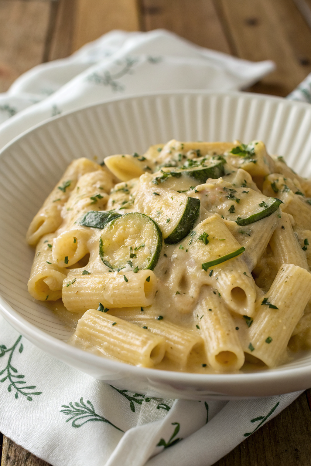 Zucchini Cream Cheese Pasta Recipe