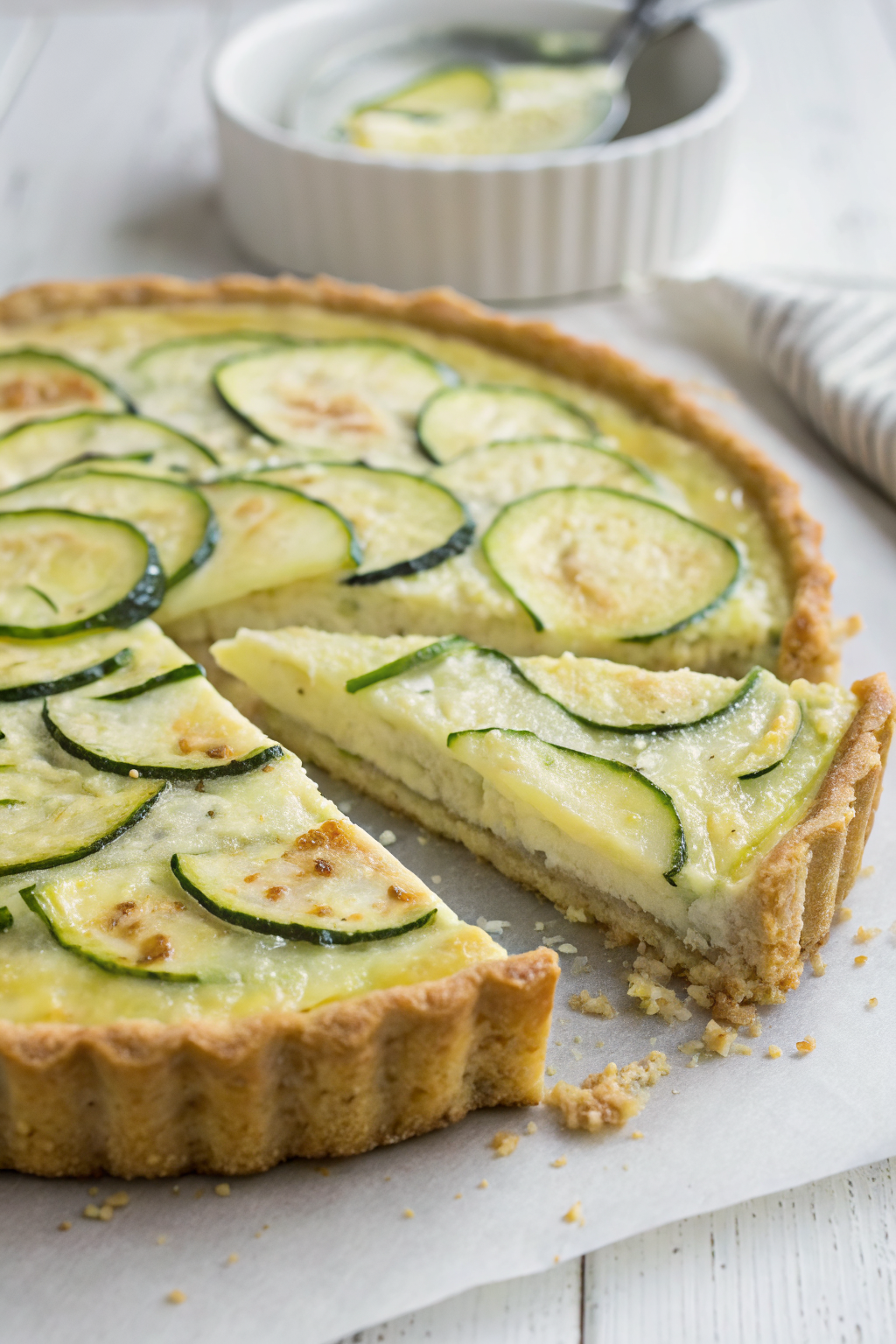 Zucchini Feta Quiche Recipe