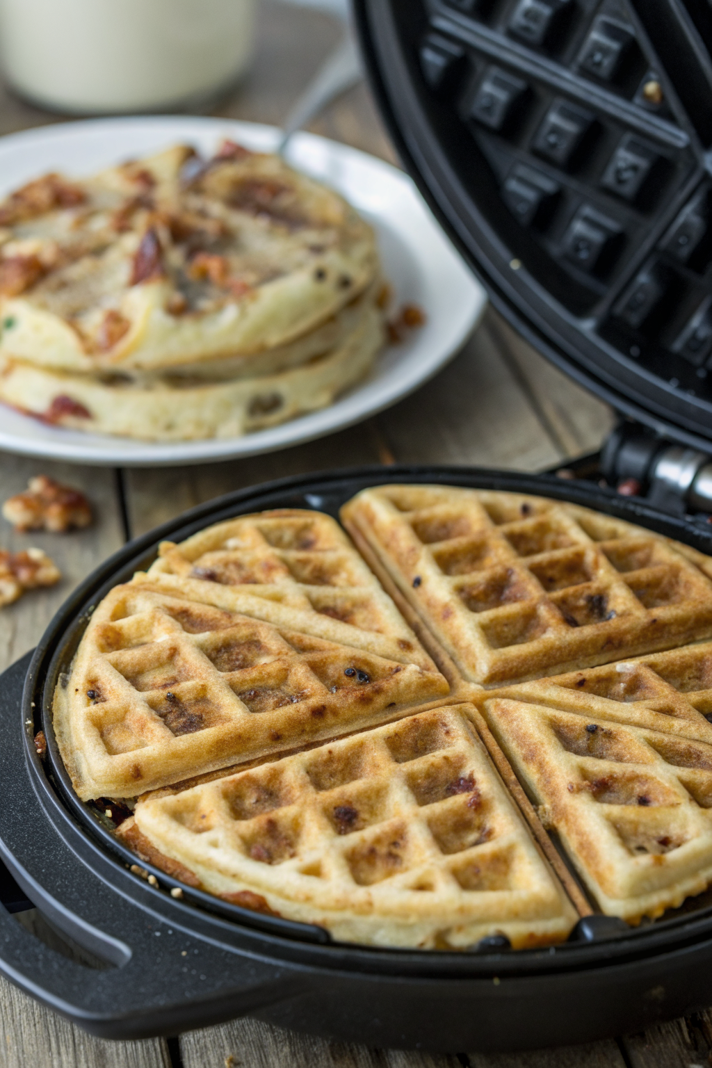 Zucchini Fritter Waffle Recipe
