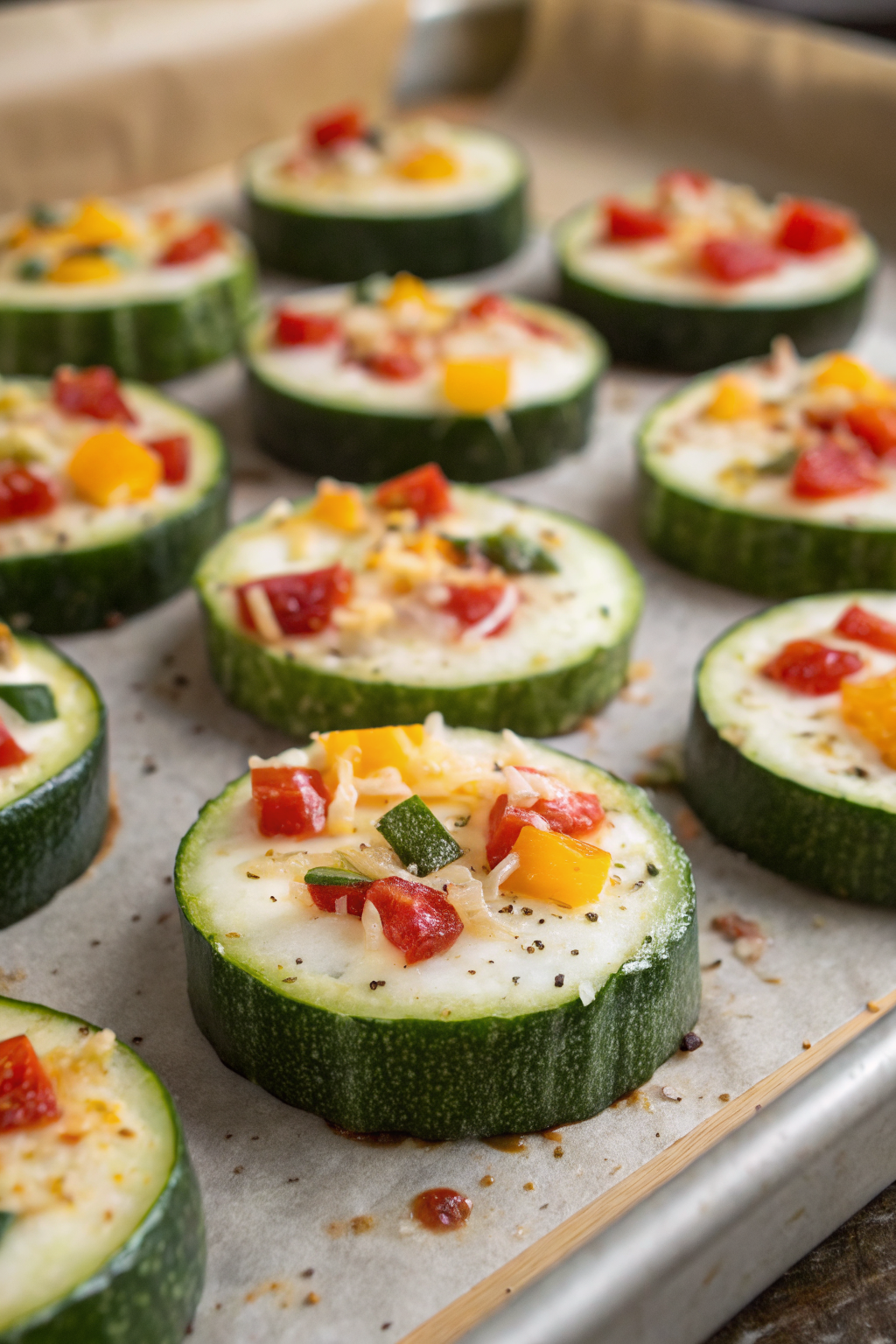 Zucchini Mini-Pizza Low Carb