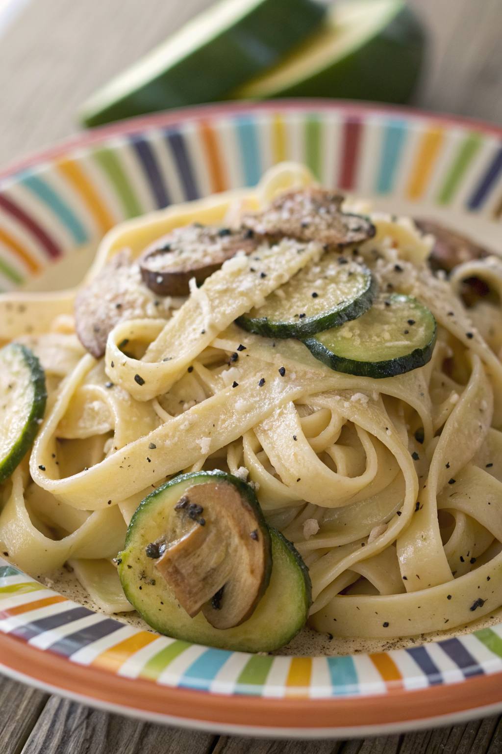Zucchini Mushroom Pasta Recipe