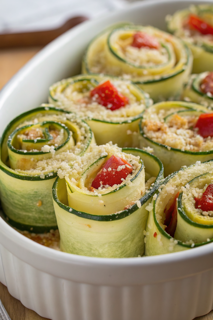 Zucchini Rolls With 5 Ingredients