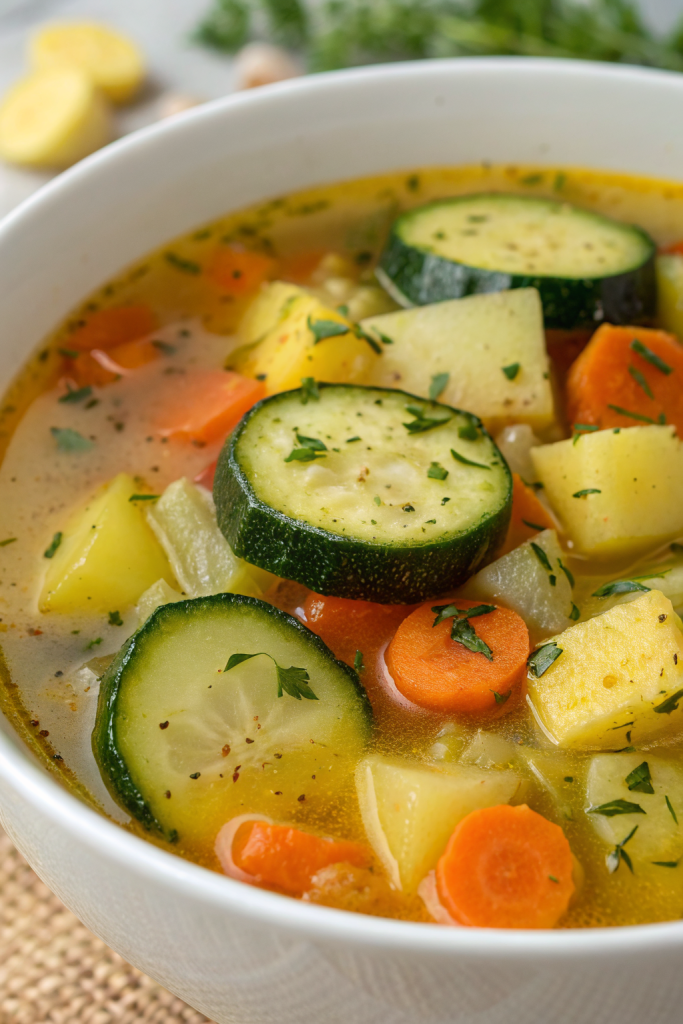 Zucchini Vegetable Soup Recipe