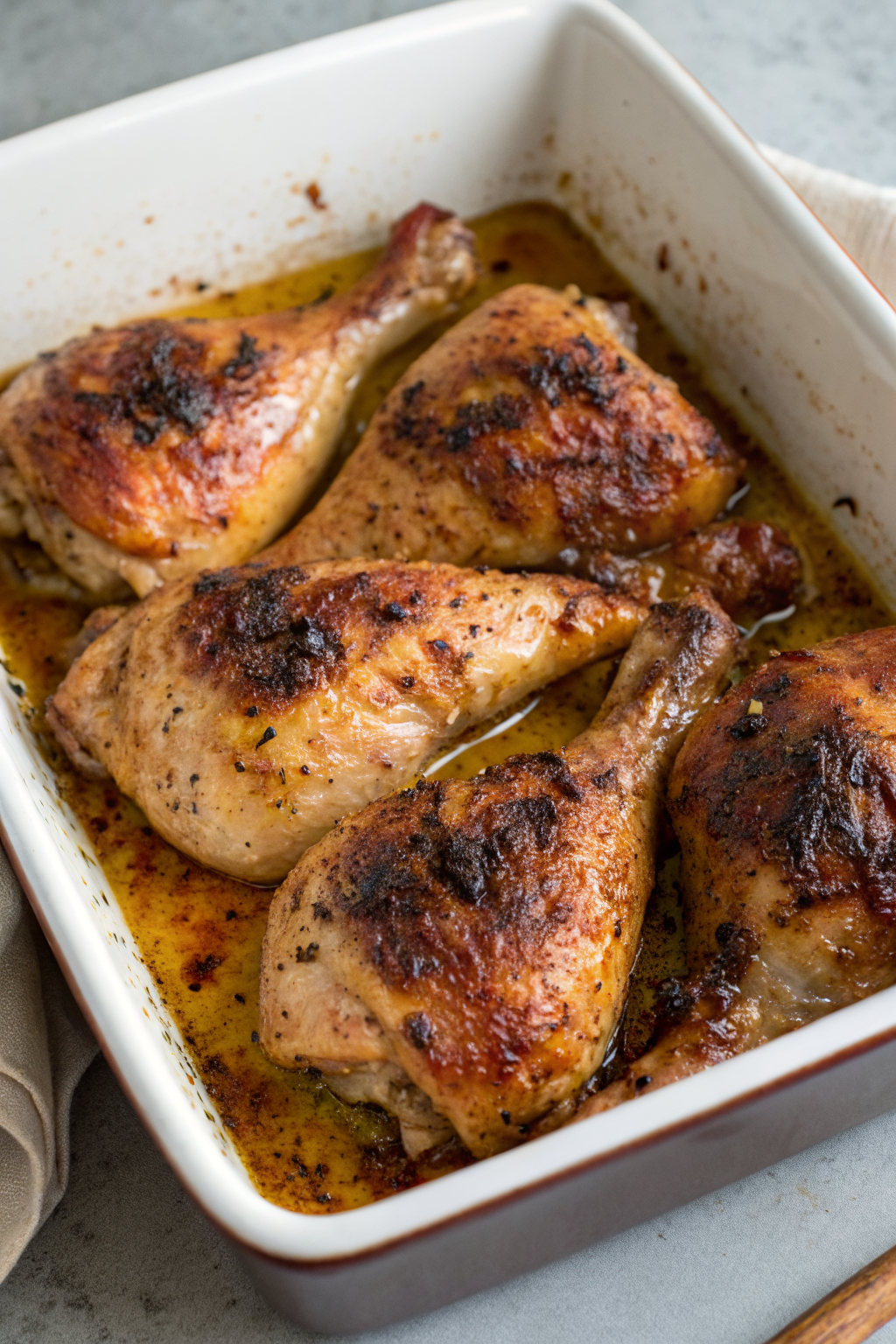 Baked Chicken Leg Quarters Recipe