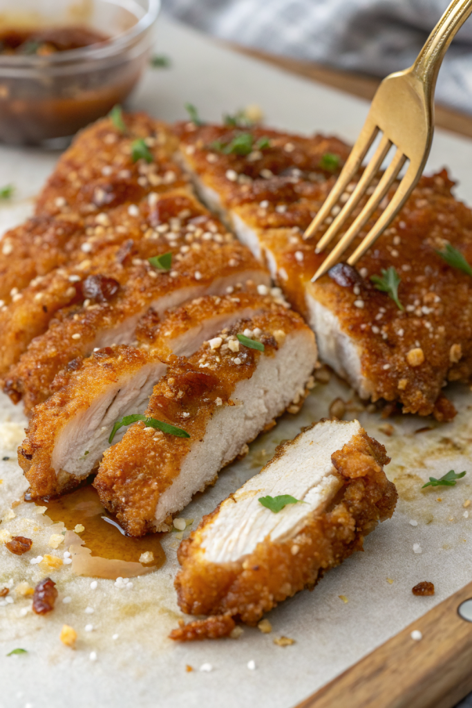 Baked Crunchy Hot Honey Chicken Recipe