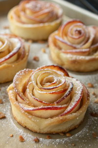 Baked Puff Pastry Apple Donuts Recipe