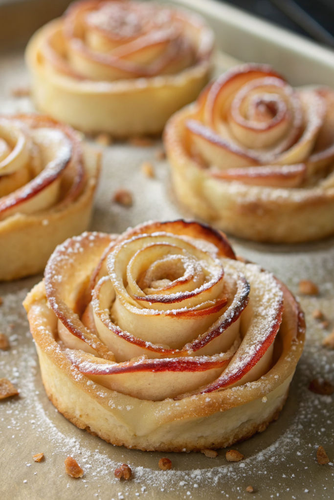 Baked Puff Pastry Apple Donuts Recipe
