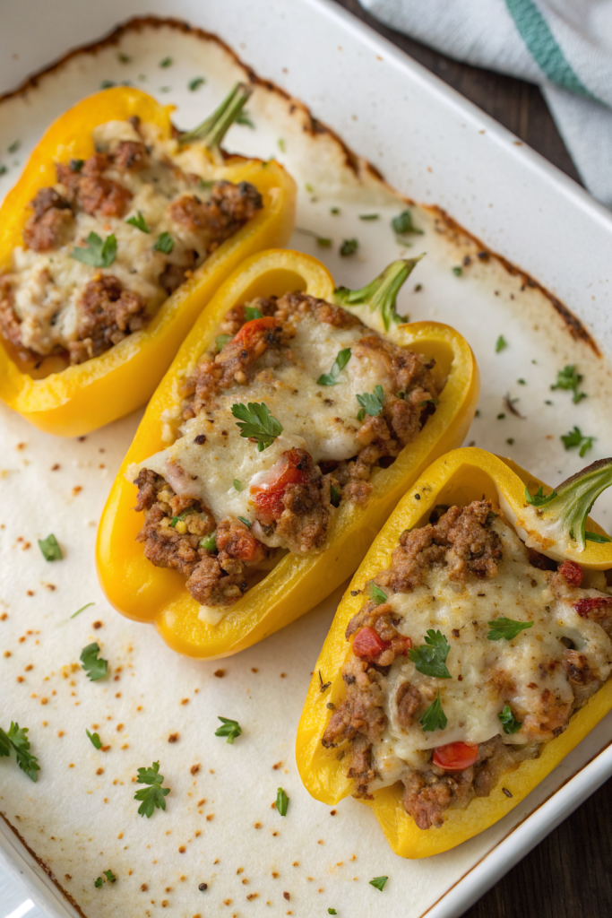 Cheesy Stuffed Banana Peppers Recipe