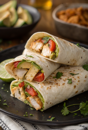 Chicken Avocado Ranch Burritos Recipe