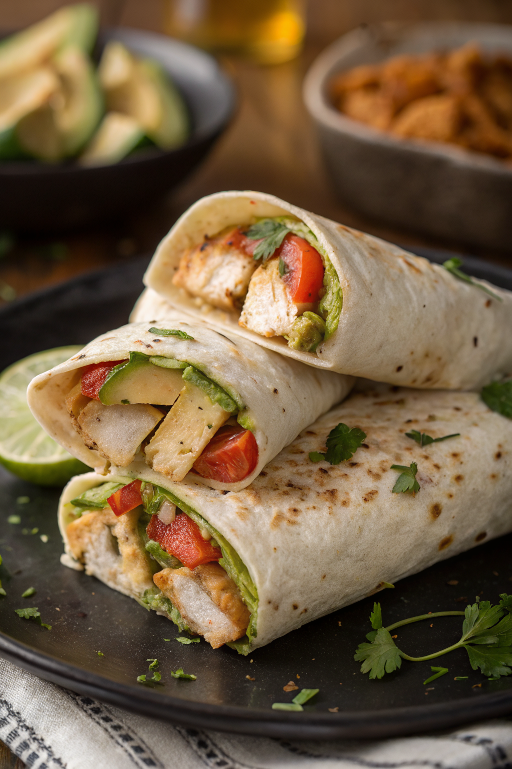 Chicken Avocado Ranch Burritos Recipe