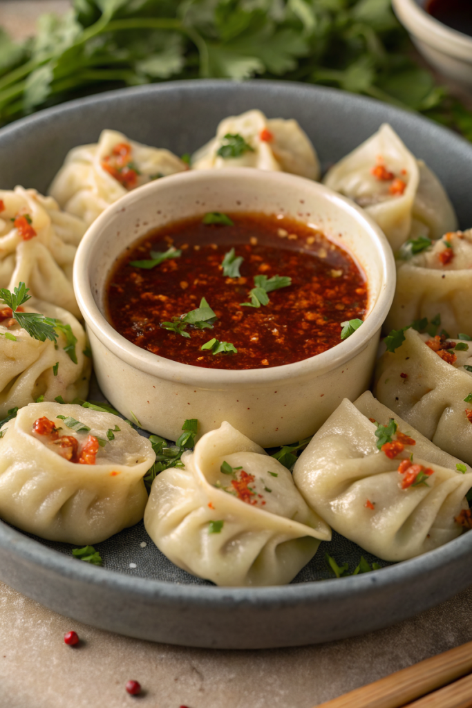 Chicken Momo Dumplings Recipe