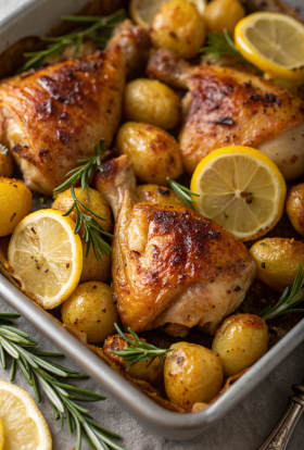Chicken Thighs and Potatoes