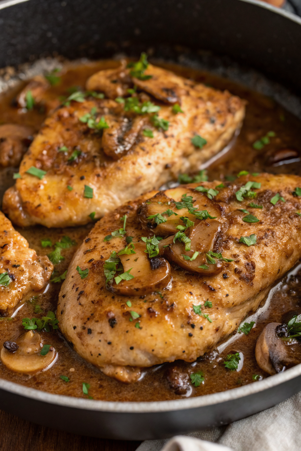 Cider Braised Chicken With Caramelized Onions Recipe