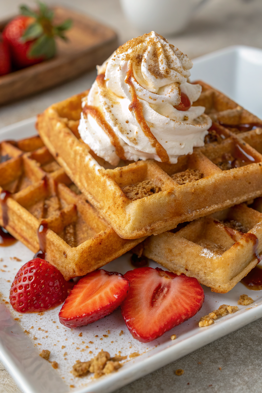Cinnamon Zucchini Waffles Recipe