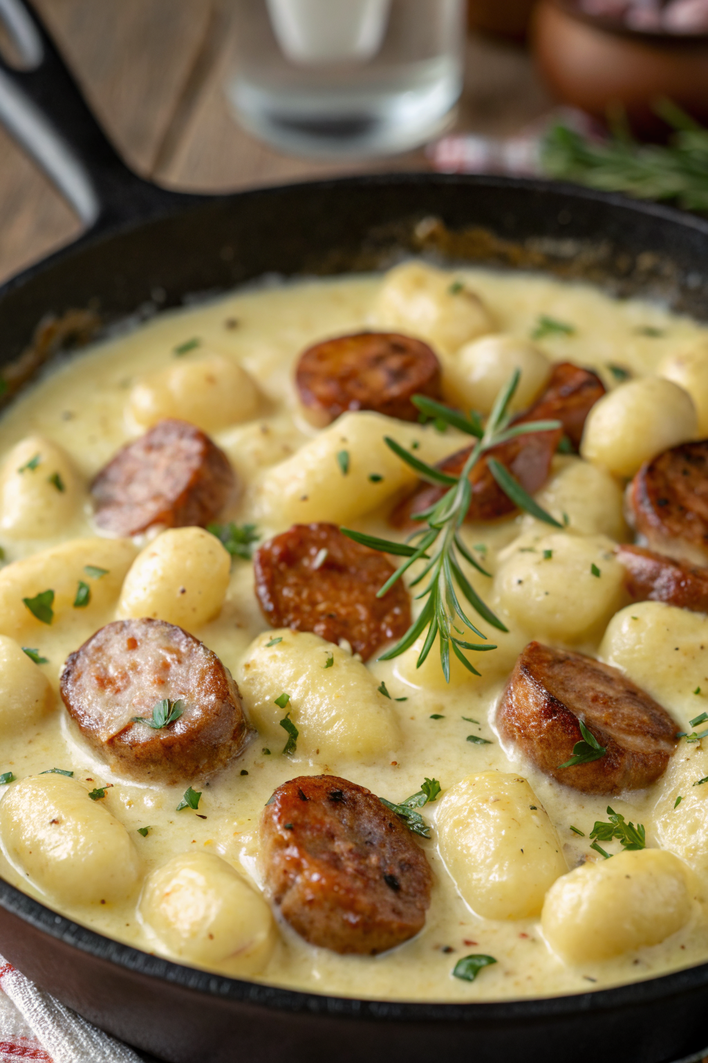 Creamy Butternut Squash Gnocchi Sausage Thyme and Sage