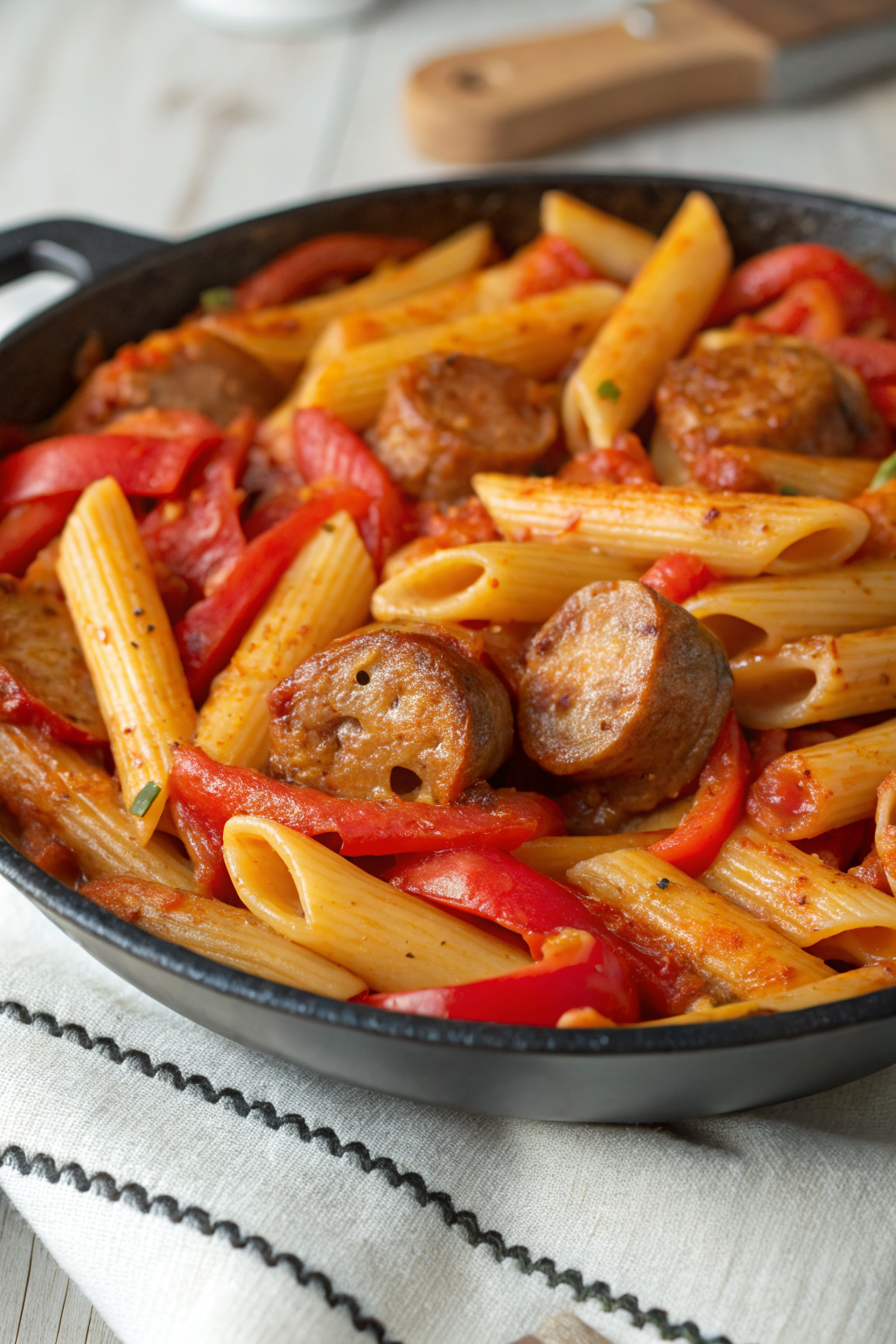 Creamy Cajun Sausage Pasta Recipe